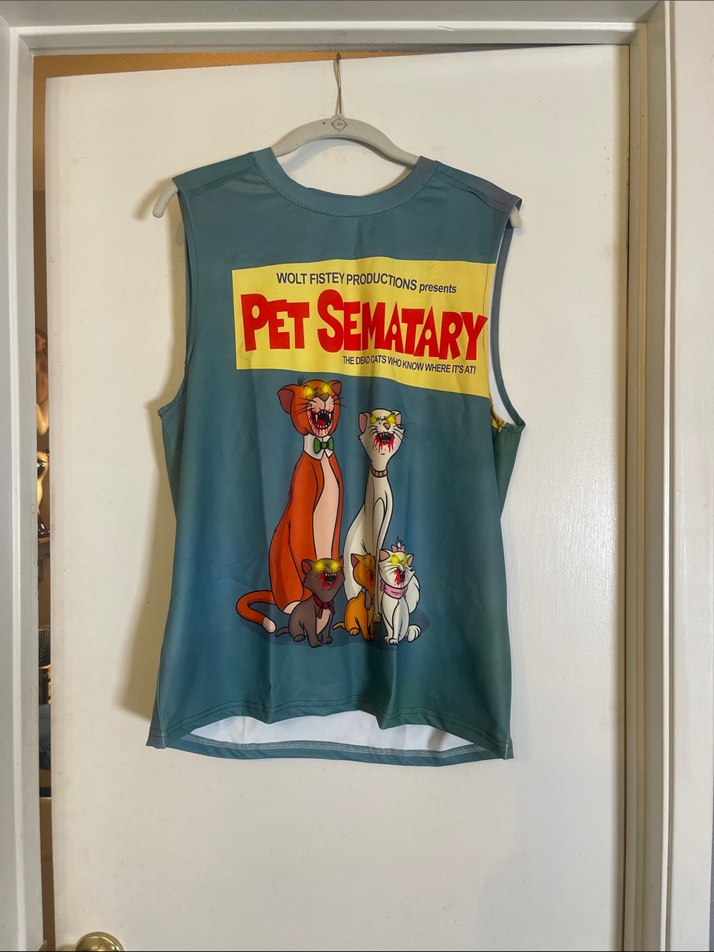 Pet Sematary Graphic Dog Tank Top - Teal